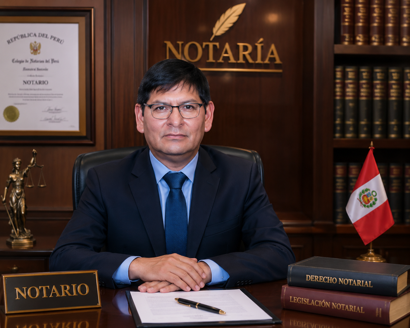 Firma de documentos en notaría